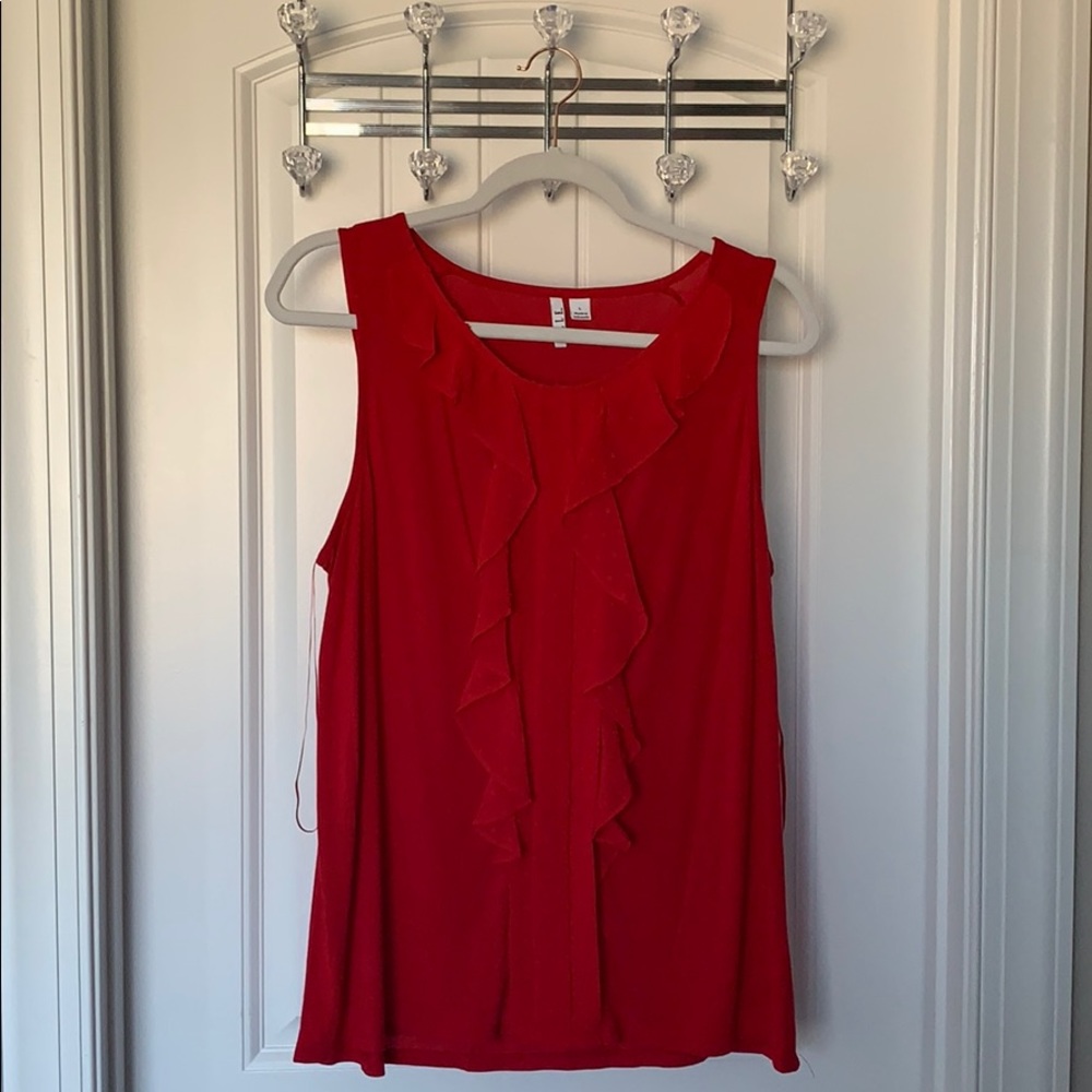Elle red blouse Large